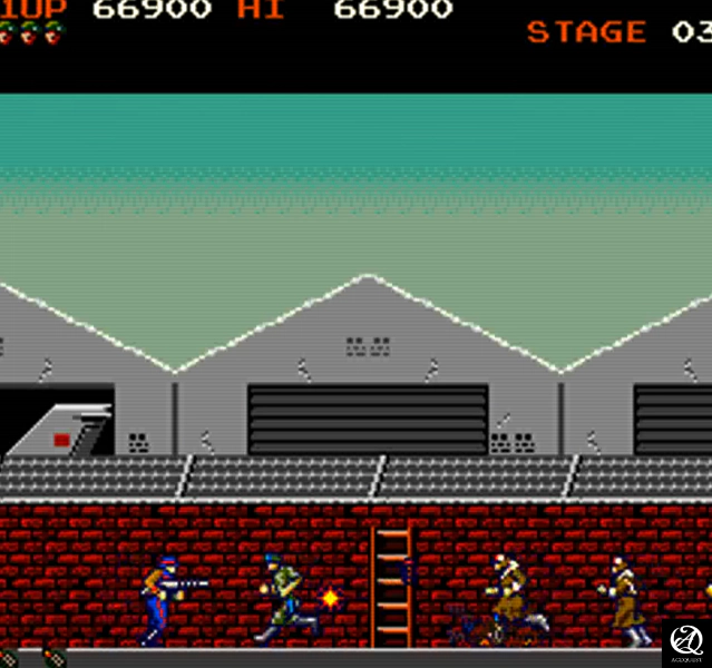 위 아래로 쉴 새 없이 적들이 나옴