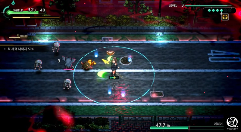 전투 방식은 직접 조작형 뱀서라이크